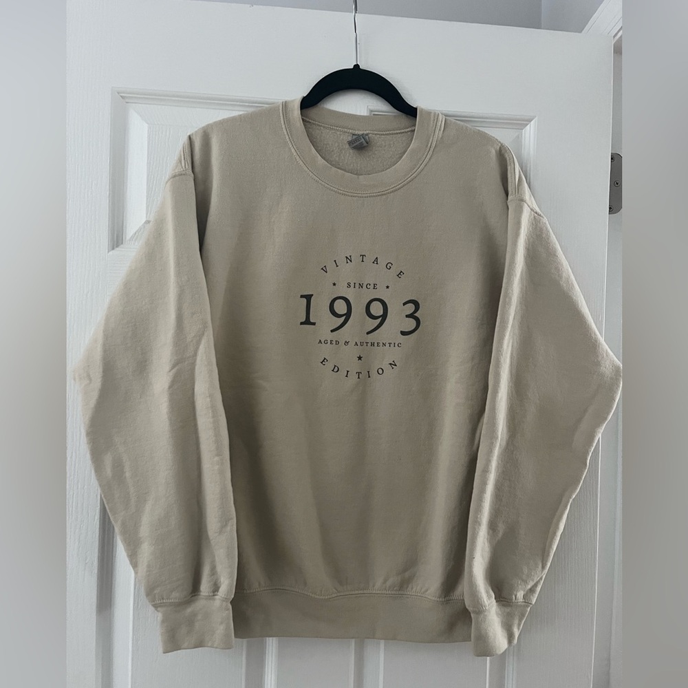 Vintage 1993 Beige Sweatshirt